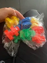 4 set/lote tornillo bloques de construcción de plástico insertar bloques tuerca forma juguetes para niños juguetes educativos de los modelos de escala juguetes de los niños