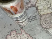 30mm de ancho Vintage hemisferio mapa época gótica Washi cinta DIY japonés Cactus decorativo planificador de colección de recortes cinta adhesiva