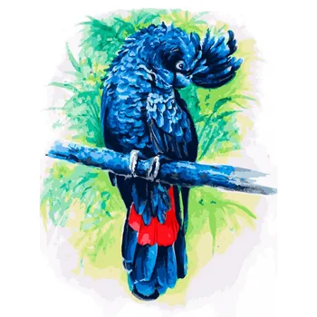 

"Blue Parrot" painting by numbers 30*40 on canvas. Snow White. 362-AS