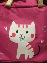 Chica de dibujos animados animales almuerzo bolsa mujeres chico portátil impermeable con cremallera térmica refrigerador Oxford conveniente bolsa de caja de almuerzo alimentos bolso para barbacoas