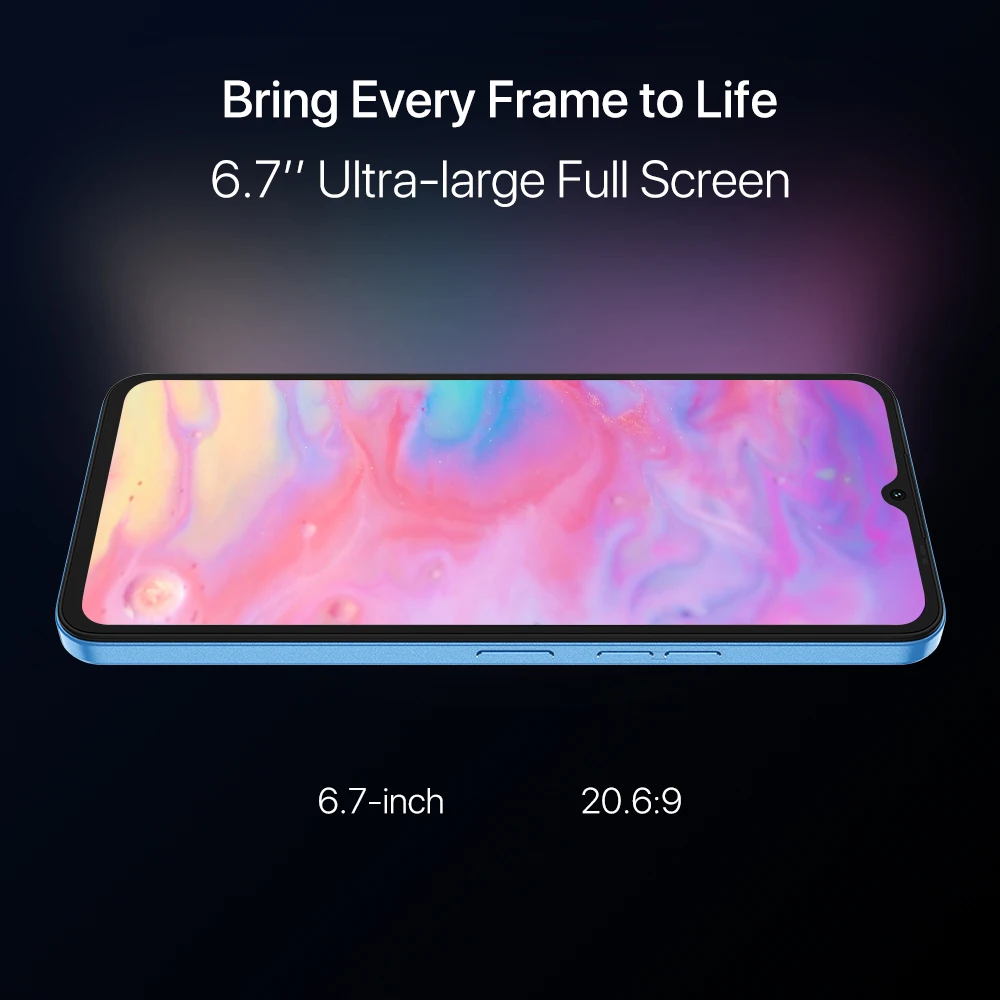 UMIDIGI A13 Smartphone Global Version Unisoc T610 4GB 128GB 20MP AI Triple Camera 6.7 "Full Display 5150mAh Battery Cellphone 4