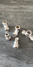 Fitting Joints-Tubing Ferrule-Tube Brass Compression Copper Nut-Lock Pipe Double-Card-Set