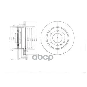 Тормозной Диск(В Упаковке 2 Шт Цена За 1 Шт) Delphi арт. BG4033