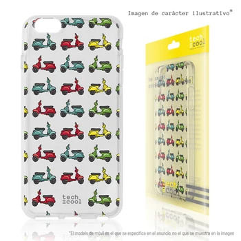 

FunnyTech®Stand case for Sony Xperia XA1 Silicone Scooters transparent