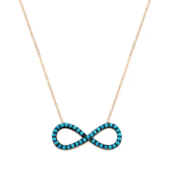 

Merve Gümüş'ten 925 Sterling Zircon Cubic Zirconia Infinity Necklace