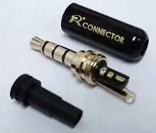 Earphone-Adapter Audio-Jack Stereo-Headset 4pole for DIY Gold-Plated High-Quality
