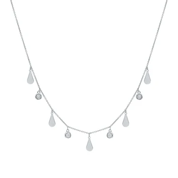 

Silver necklace with cubic zirconia sunlight sample 925