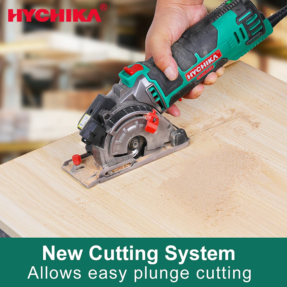 

HYCHIKA Electric Mini Circular Saw Power Tools 500W Multifunctional Electric Saw With 3 Blade Saws and Blade Sawing Machine