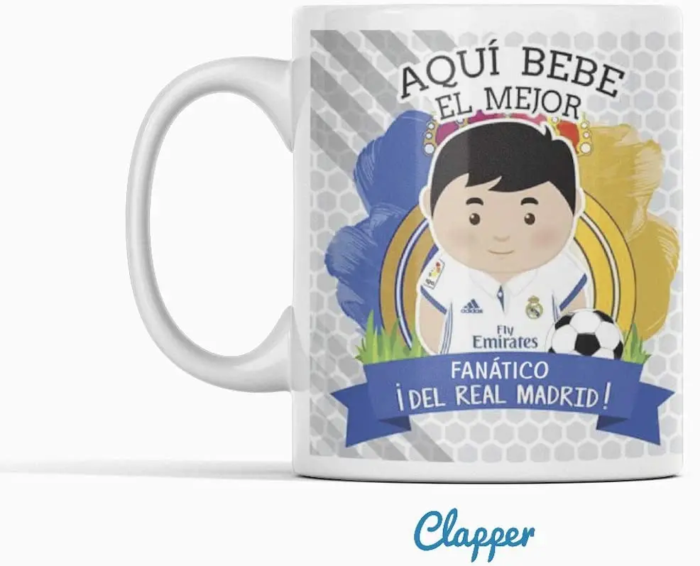 Taza Ceramica Fanatico De Real Madrid Calidad