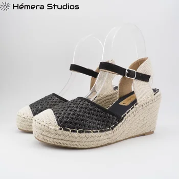 

WOMAN 2019 SUMMER-ESPARTOS PLATFORM-ESPARTO PLATFORM SANDALS CLOG BUCKLE