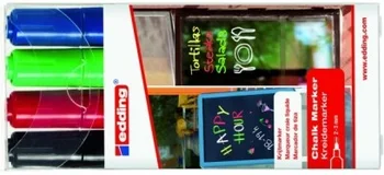 

Chalk marker set, round tip, erasable, 2-3mm, 4 colors