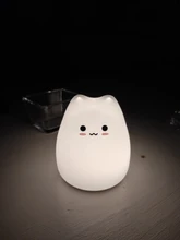 Night-Lamp Animal-Light Touch-Sensor Desktop-Decor Gift LED Bedroom Holiday Colorful