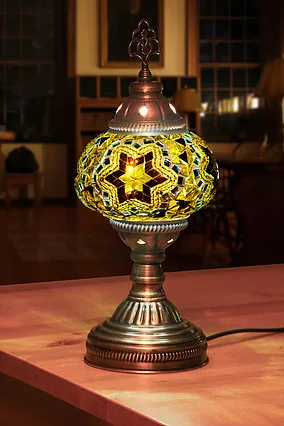 

Different Colors Turkish Handmade mosaic table lamps