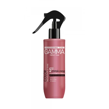 

Spray-care for dyed hair GAMMA Perfect Hair protection color and luster, 250 ml (AO "Freedom", Russia)