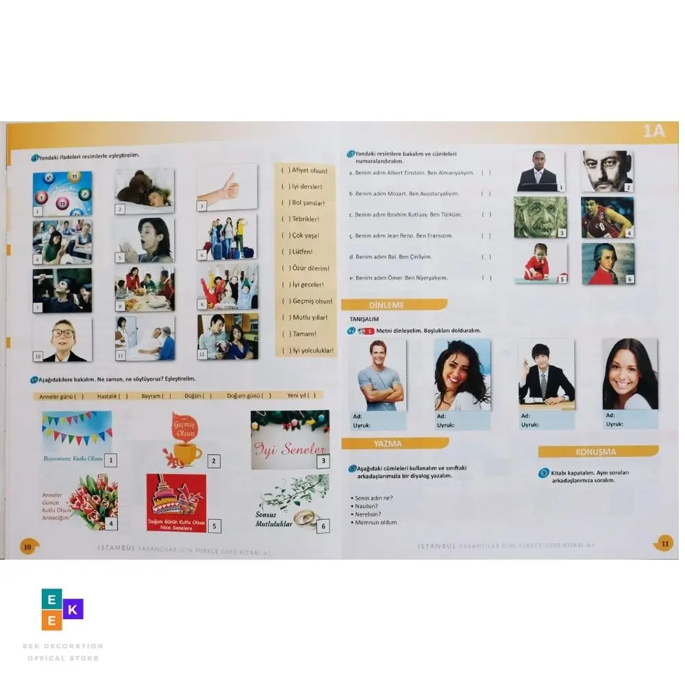 For Foreigners in istanbul Turkish (Beginner Level A1 + Online QR Code) for 'Turkish Foreigners Course Book Language Learning