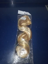 MANWEI-extensiones de cabello sintético para mujer, Clip largo y recto de una pieza, 5 Clips, pelo rubio falso, marrón y negro