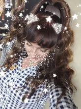 Coleta ondulada de cuerpo largo vigoroso para mujer, extensión de cabello sintético, Clip en peluca, cabello falso negro