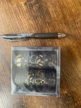 Juego de 10 unidades de cinta Washi negra y dorada, cinta adhesiva Vintage con diseño de galaxia, cinta adhesiva decorativa, pegatina para álbumes de recortes, papelería y diarios