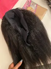 Peluca con diadema cabello humano brasileño recto rizado pelucas de cabello humano para las mujeres negras sin costuras completa máquina peluca diadema