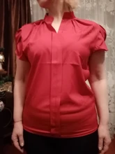 Tops y blusas para mujer, blusas de gasa de manga corta, blancas, de talla grande XXL