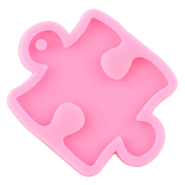 3D -S Puzzle Alakú Kulcstartó Szilikon Penész Diy Kézműves Ékszer Medál Epoxi Gyanta Formák Fondant Cukorka Csokoládé Cupcake Topper - Image 5
