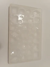 DIY espejo joyería cristal molde de resina epoxy amor geometría Luna variedad piedra preciosa colgante molde