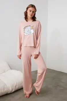 

Trendyol Printed Knitted Pajamas Set THMAW21PT0410
