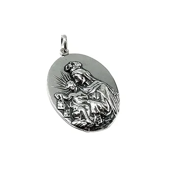 

Medal pendant 925 sterling silver m 57mm. Virgin Carmen large [AA8036]