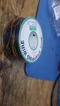 One Roll 8 Colors 30AWG Wire Wrapping Wire, Tinned Copper Solid, PVC insulation