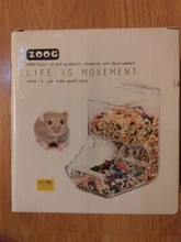 Hamster Rabbit Food Dispenser Feeder Plastic Clear Automatic Pet Feeder For Hamster Guinea