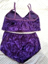 Conjunto de pijama Sexy para mujer, ropa de dormir de terciopelo con tirantes finos, Conjunto de pijama con pantalón corto, suave, 2 uds.