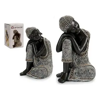 

Garden statues Gift Decor Black Resin (24 x 36 x 24 cm)