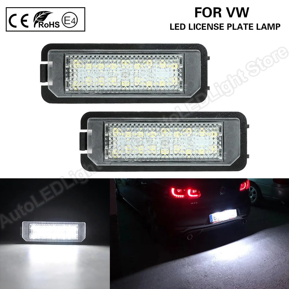 Per Vw Golf 4 Golf 5 Golf 6 Golf 7 Passat B7 Cc Amarok Scirocco Coniglio Led Numero Targa Luci Lampada Canbus Errore Gratuito