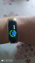 Reloj Led magnético para mujer, resistente al agua, táctil, Digital, de pulsera