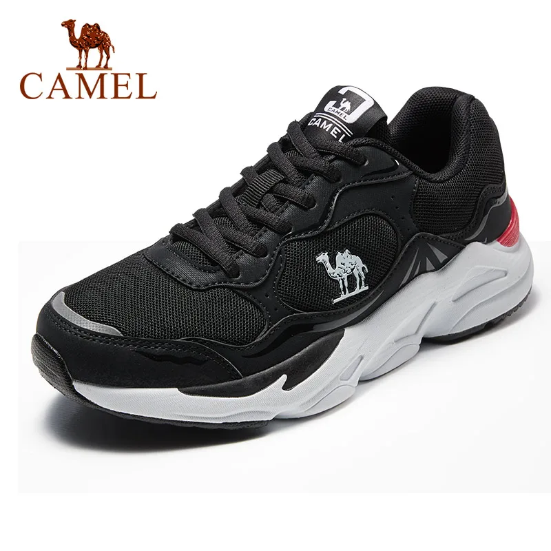 

CAMEL Running Shoes Women Men Sneakers Platform Height-increasing Breathable Shock-absorbent Tennis Mesh