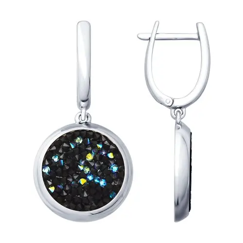 Серьги SOKOLOV из серебра с кристаллами Swarovski