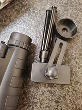 Telescopio monocular de bolsillo con visión nocturna para acampada, prismáticos con zoom 40x60 para camping, con soporte para smartphone