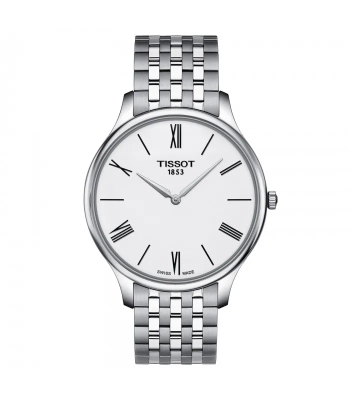 Часы Tissot man tradition 5,5 белый 39 мм стальной кварц T063.409.11.018.00