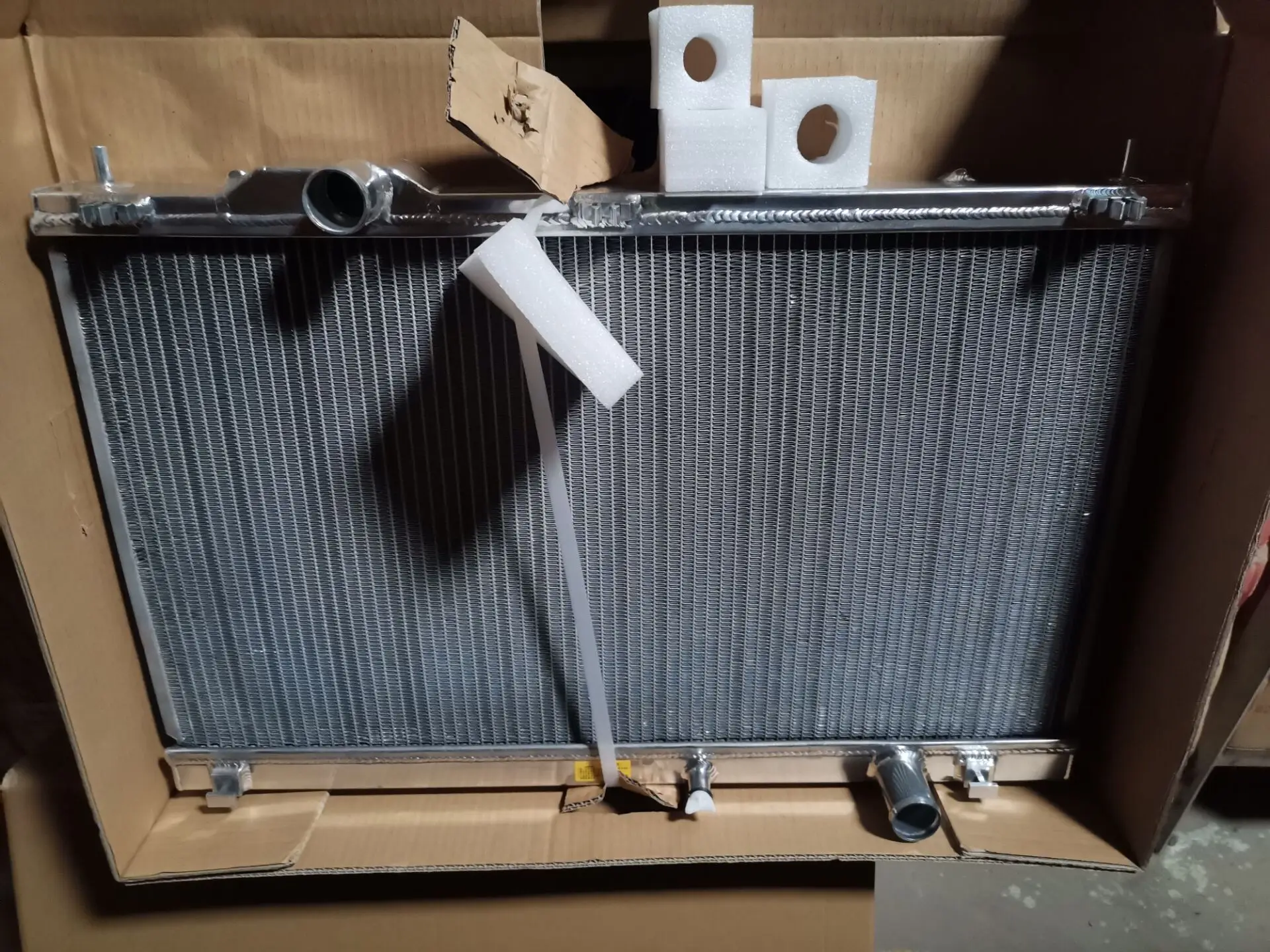 Radiador de alumínio golpher, para toyota mark x grx122/reiz/lexus 350