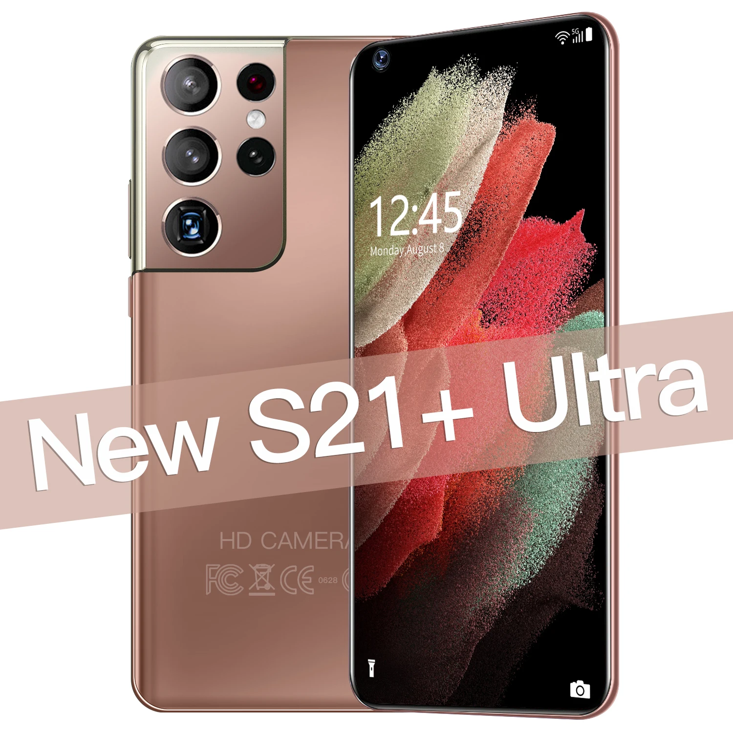 Teléfono Inteligente S21 + Ultra, versión Global, 8GB de 256GB, 5G, 2021 pulgadas, MTK 7,3, 10 núcleos, red 4g, Android 10, 6989