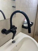 Mixer Tap Faucet Sink-Tap Black Kitchen Laundry-Pool In-Wall Rotating Universal Cold