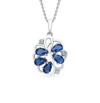 

Silver Pendant with quartz and cubic zirconia sunlight sample 925