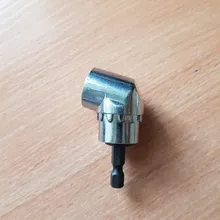Adaptador de brocas de ángulo magnético, 1/4 pulgadas, destornillador, mandriles y llaves inglesas, adaptador de taladro de ángulo ajustable de 105 grados