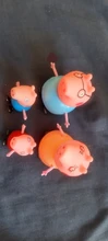 Figuras de acción de Peppa pig, George, familia de conejillos de indias, papá, mamá, Anime Original, juguetes para niños, regalo de Navidad