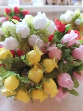 Silk Rose Gift-Box Decoration Artificial-Flowers Mini Bouquet Fake-Plants Christmas Wedding