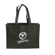 500 шт./лот 30Hx40x10cm размер заказной переработанный многоразовый PP нетканый мешок для покупок с пользовательским логотипом вашей компании/магазина