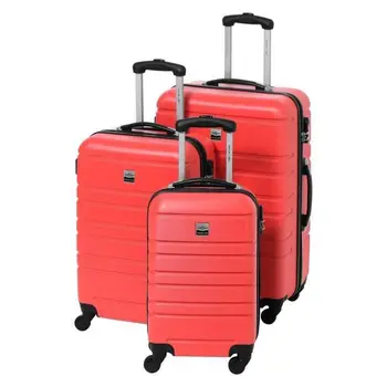 

FRANCE BAG Set of 3 suitcases rigid ABS 4 wheels 55-65-70cm network