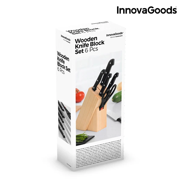 Набор деревянных ножей InnovaGoods(6 шт