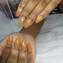 Stiletto Nail-Tips Fingernail Acrylic-Gel Fake-Manicure False Extra-Long Pointy Clear/natural