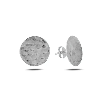 

KUTAYDAN Tattoo Round Earrings 925 Sterling Silver